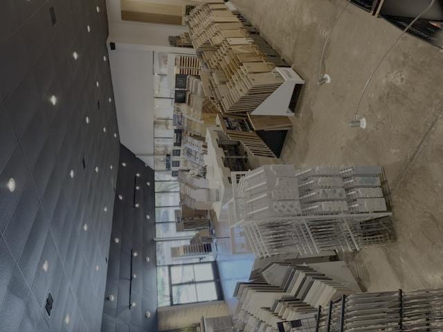 Main Street Kitchen & Flooring showroom — tile and flooring sample display