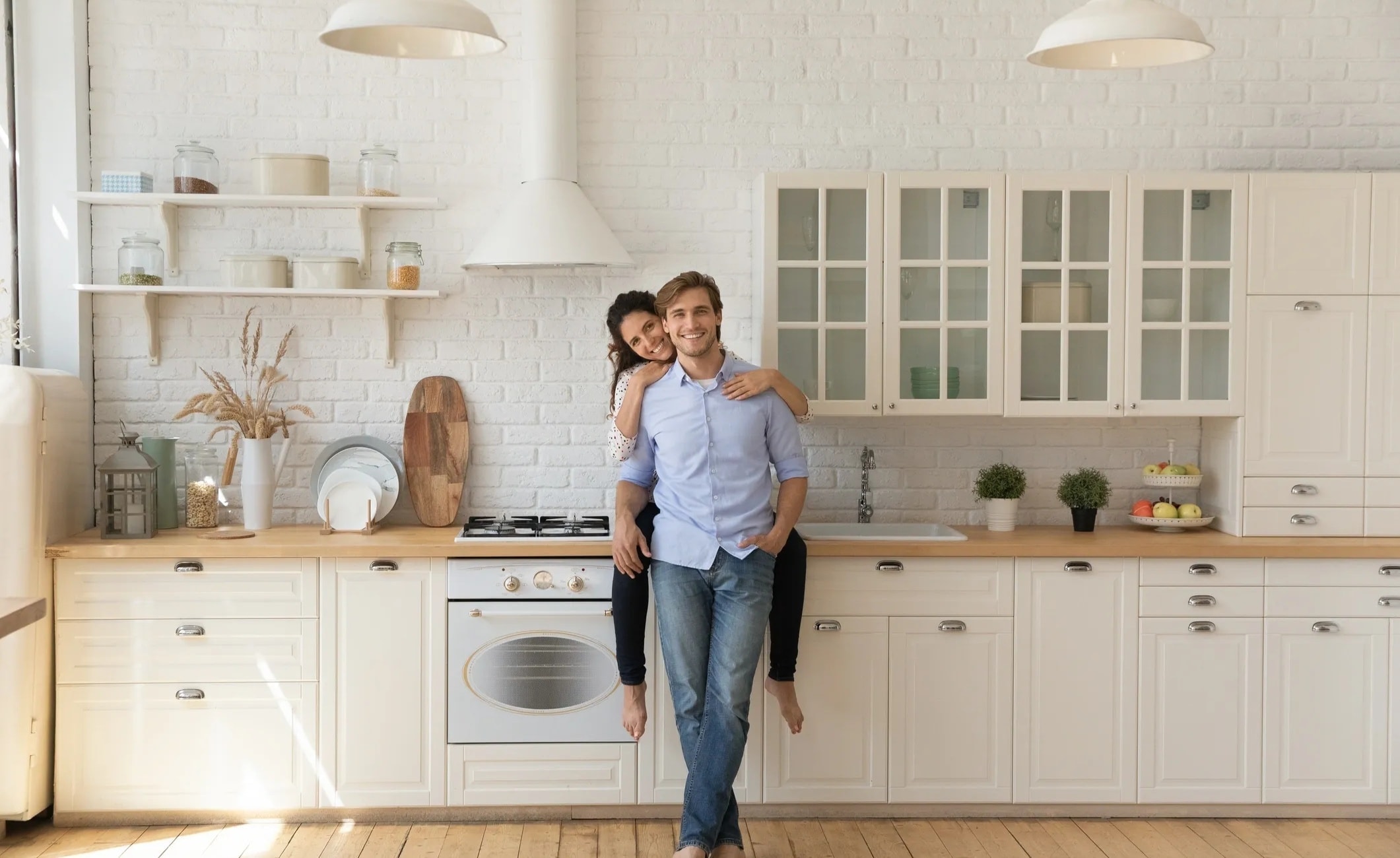 Homeowners exploring kitchen and flooring remodel options with Main Street Kitchen & Flooring