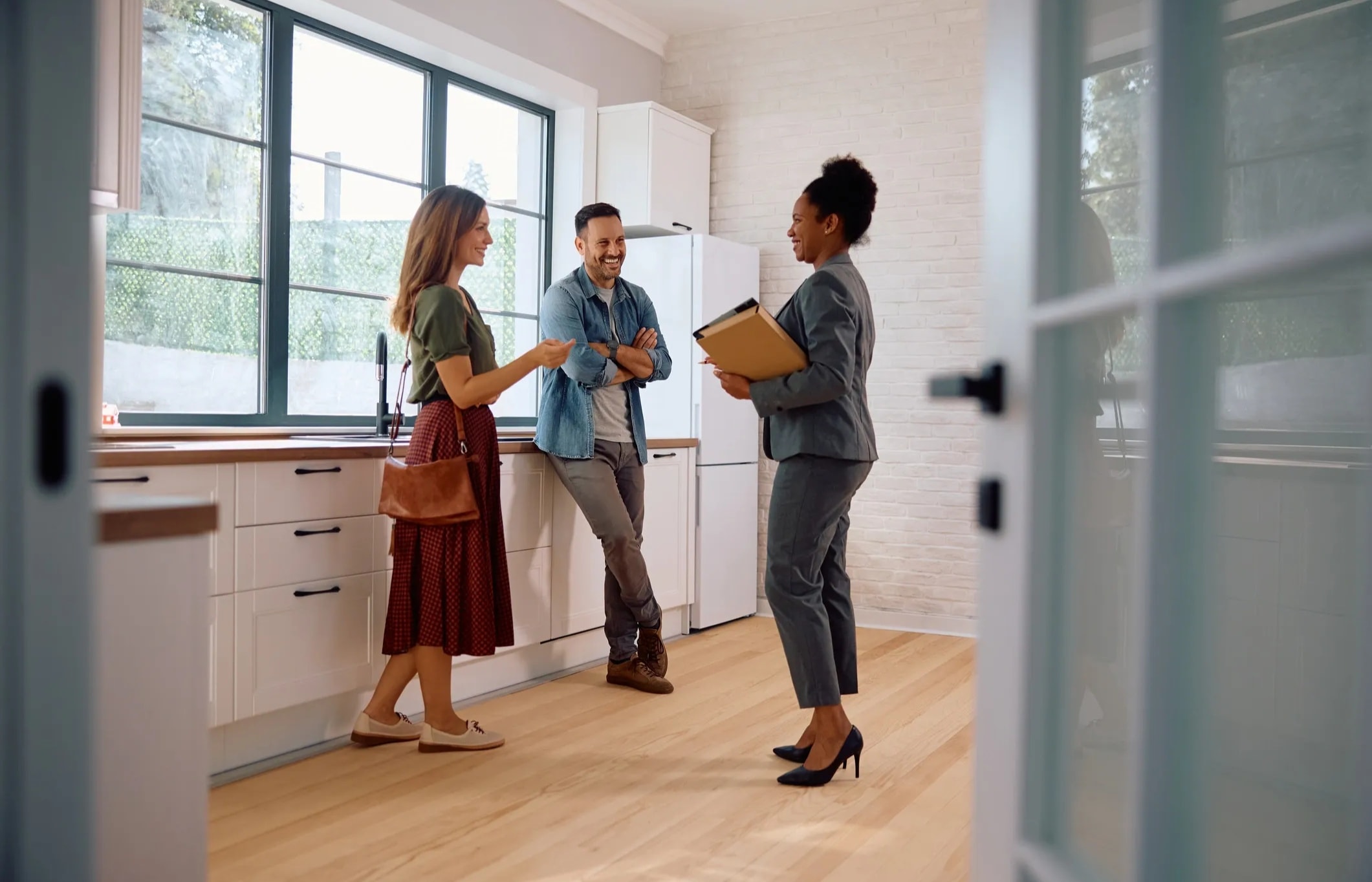 Property manager reviewing renovation plans for residential units in Orange County